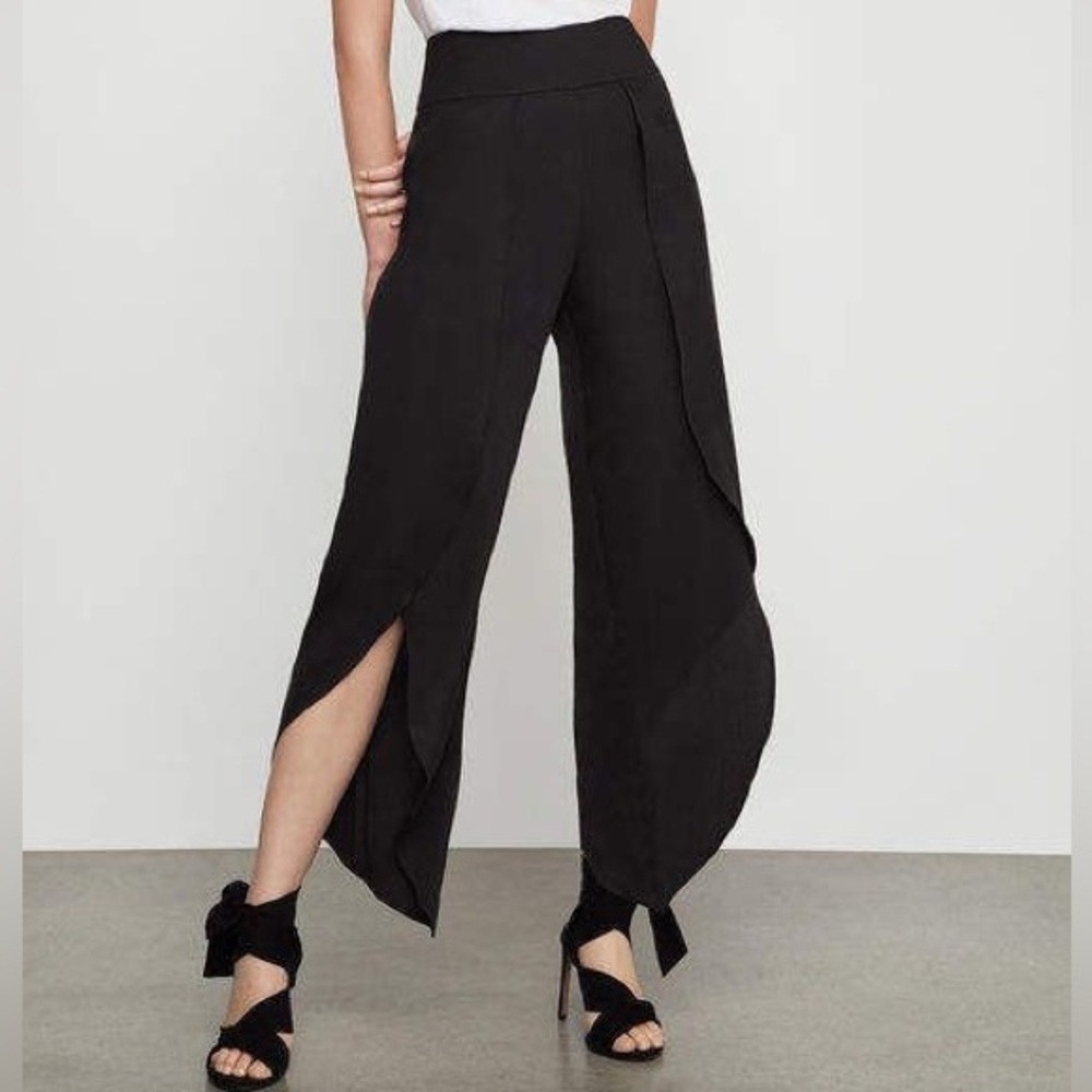 BCBGMAXAZRIA Asymmetrical Cropped Hem Pants Size X-Small